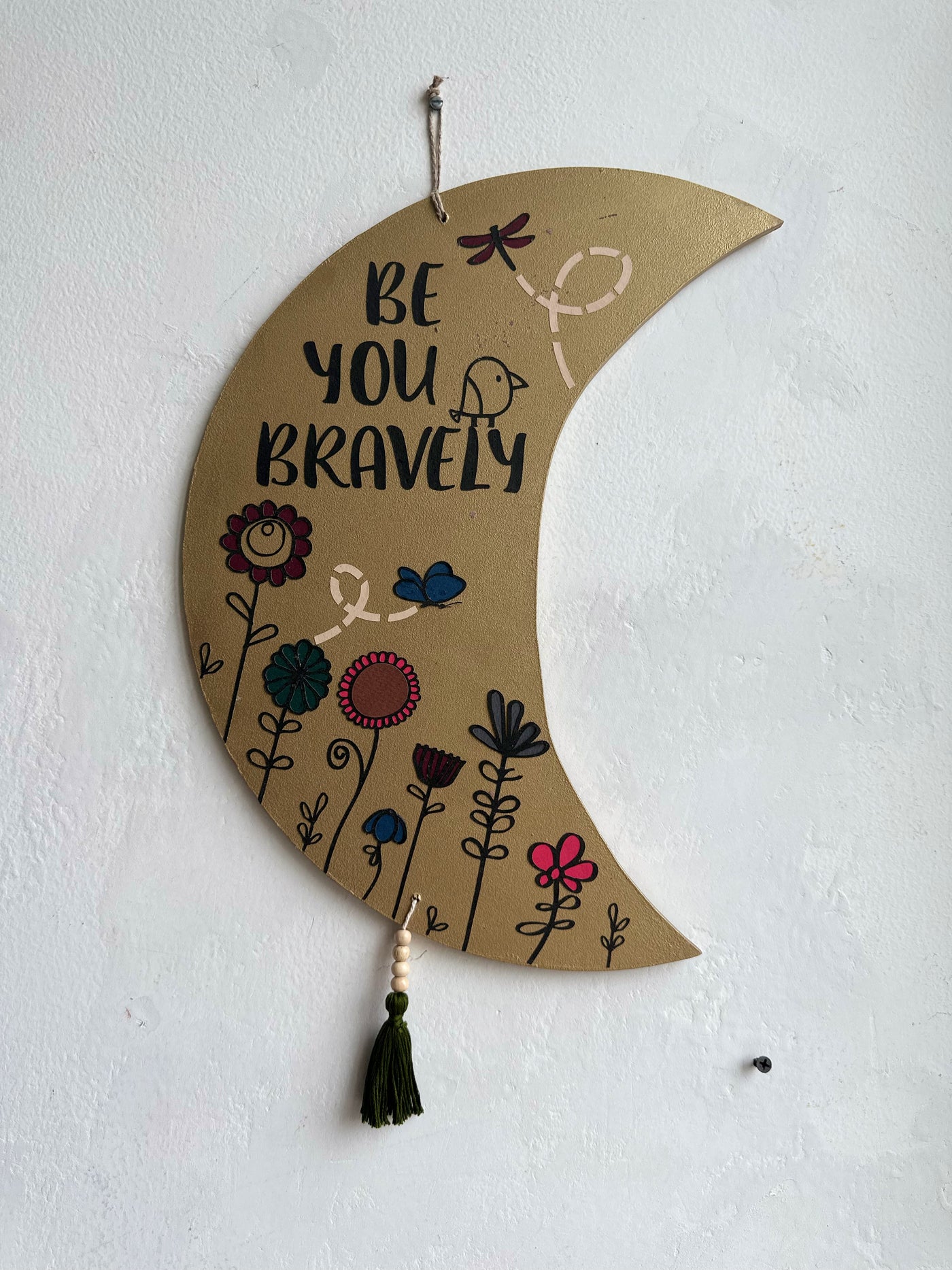 Be you bravely - Enchanted Moon Wall Art