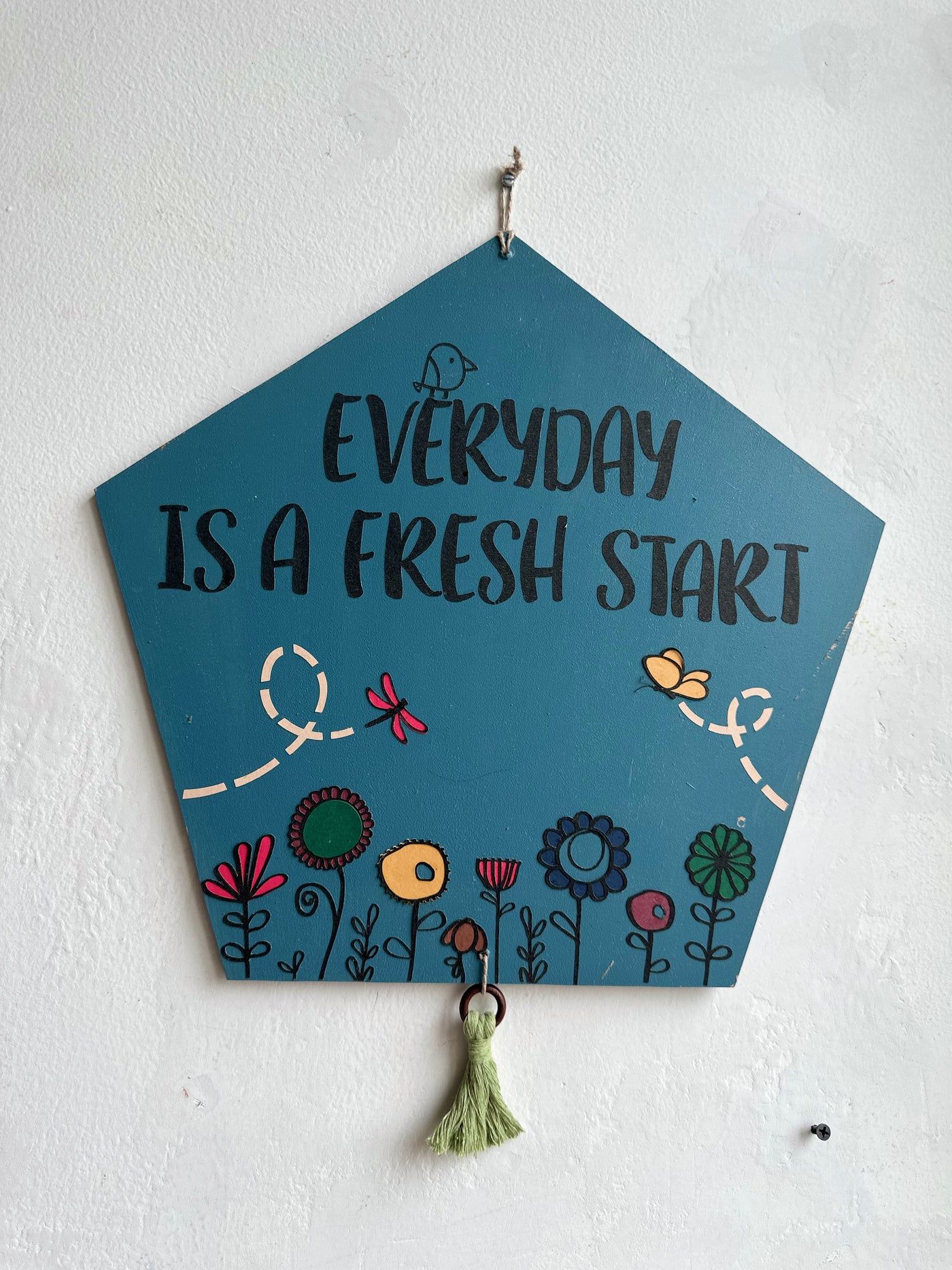 Everyday is a fresh start - Enchanted Pentagon Wall Art