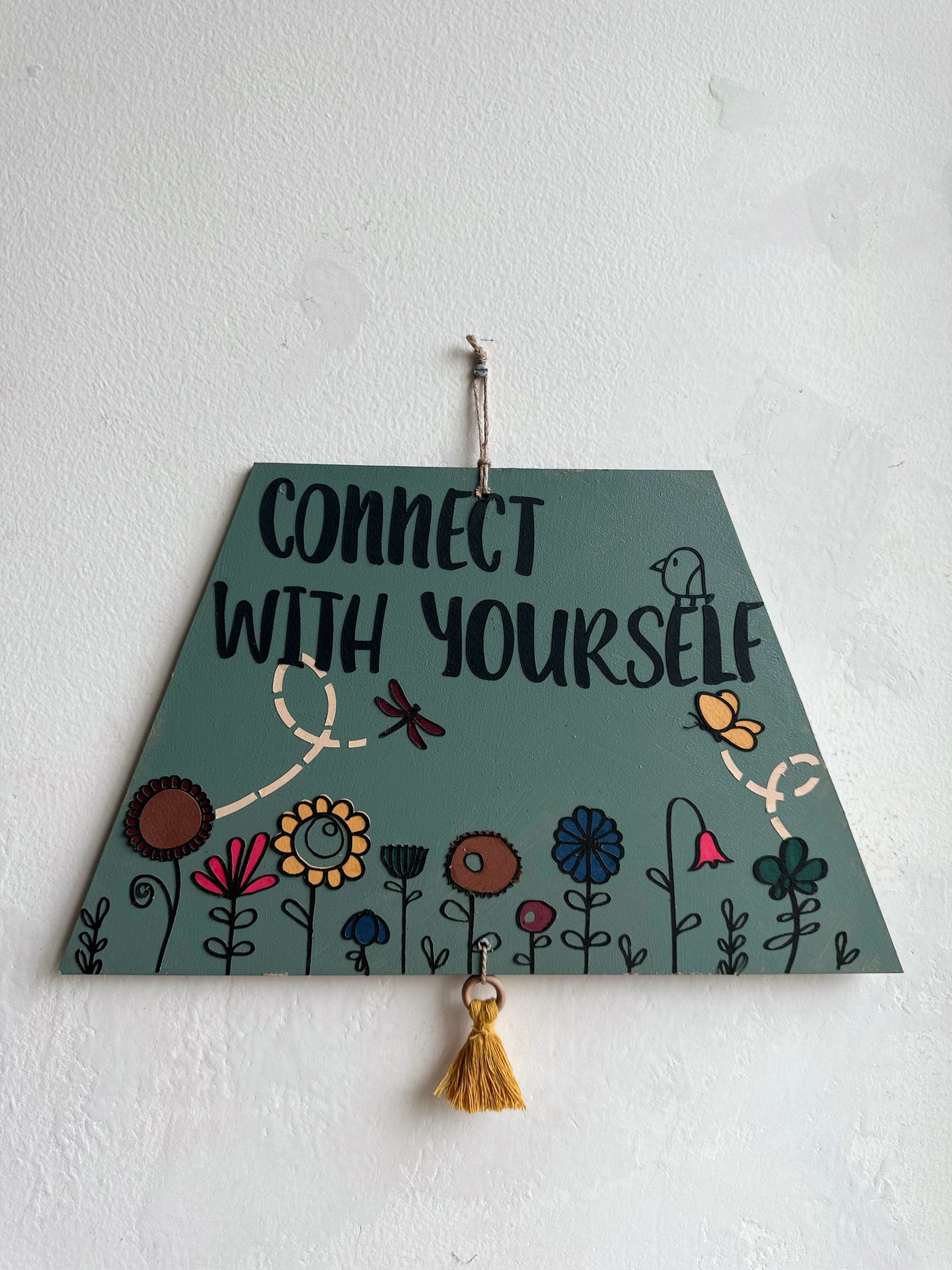 Connect with yourself - Enchanted Trapezium Wall Art