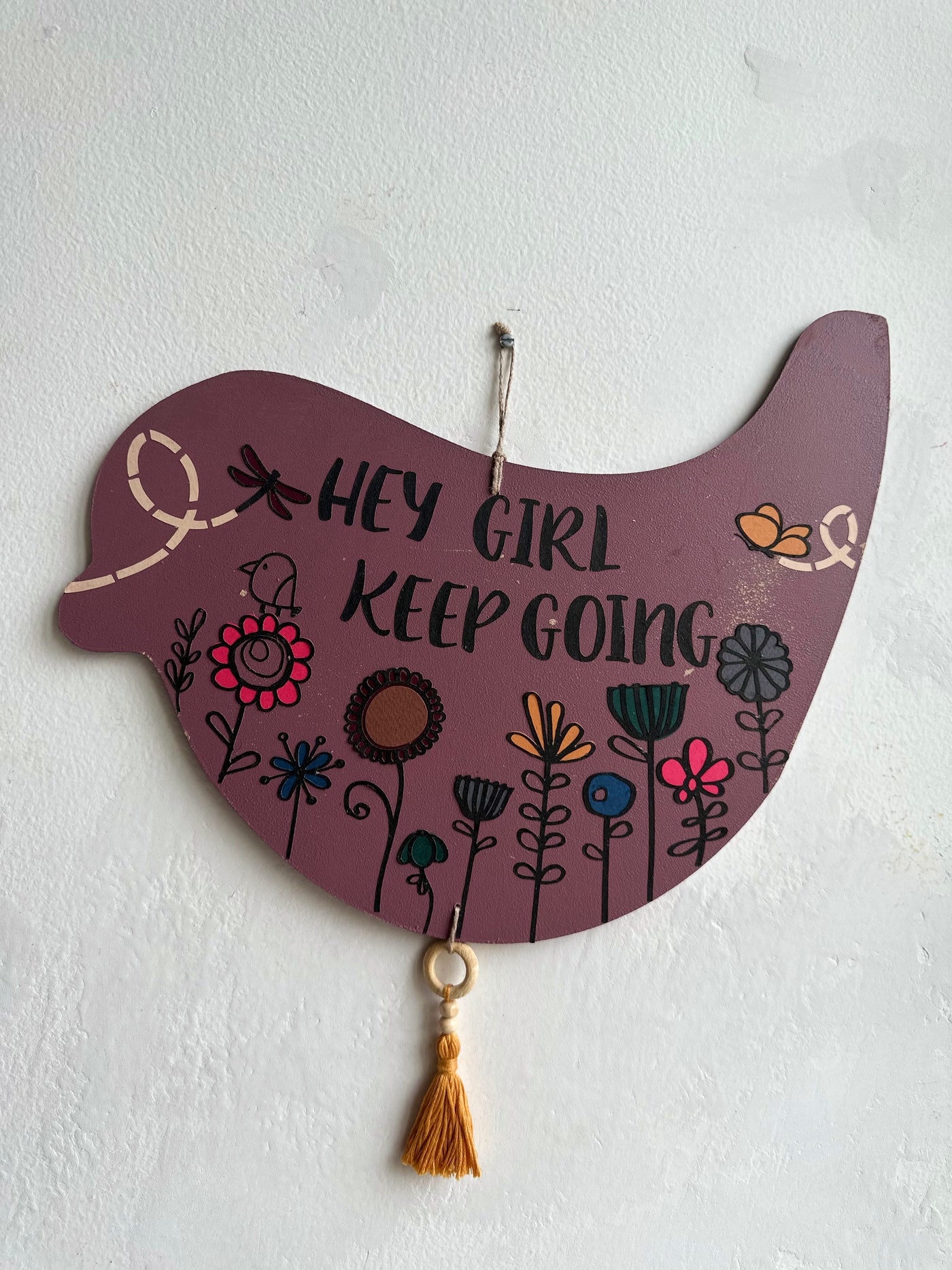 Hey Girl Keep Going - Enchanted Bird Wall Art