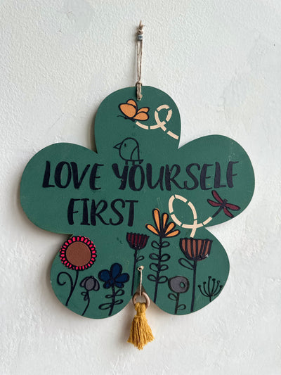 Love yourself First - Enchanted Flower Wall Art