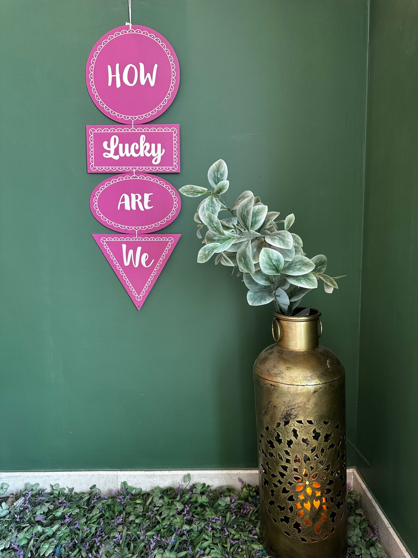 How Lucky Are We Minimalist Wall Art