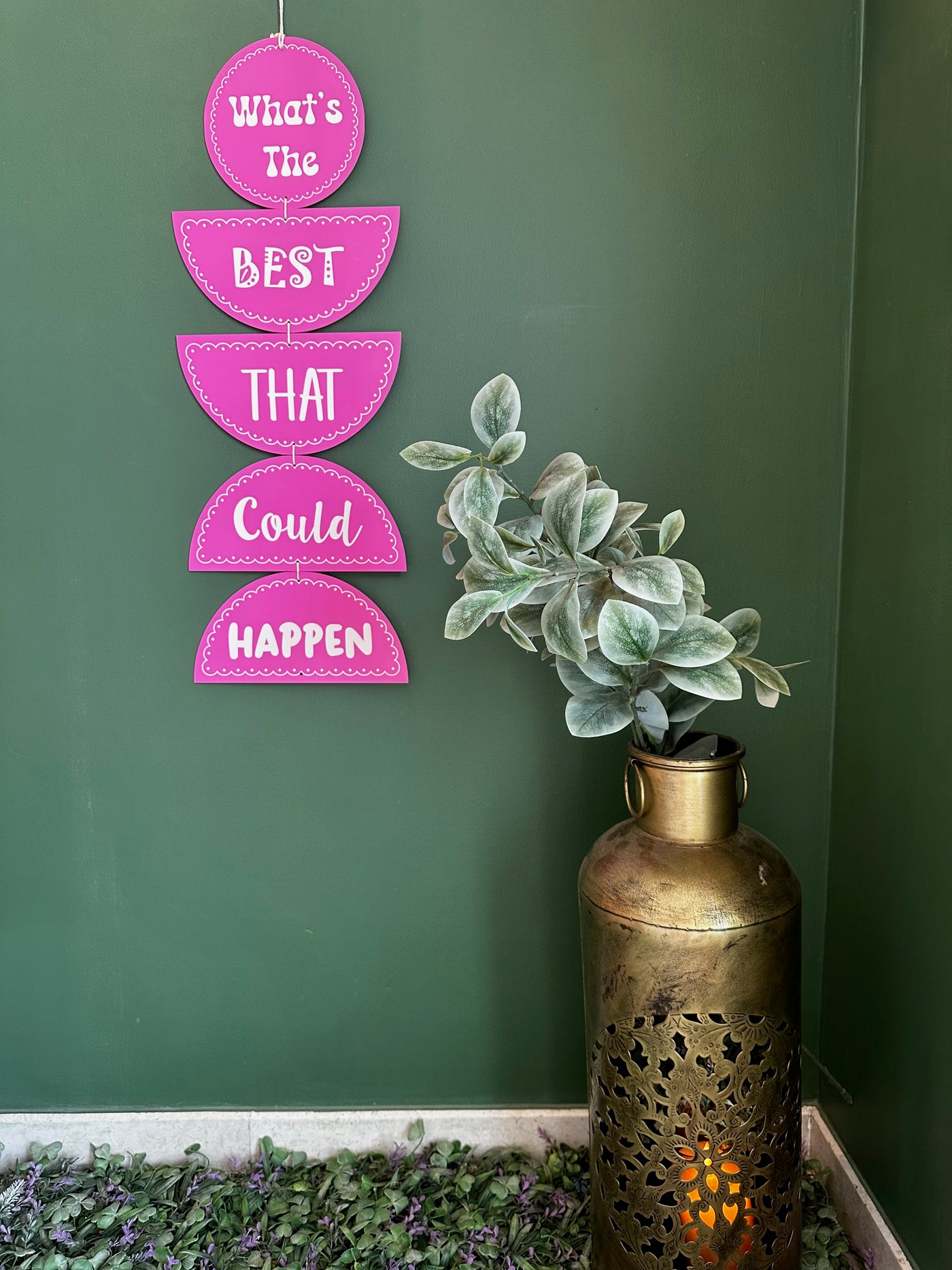What’s the Best That Could Happen Minimalist Wall Art