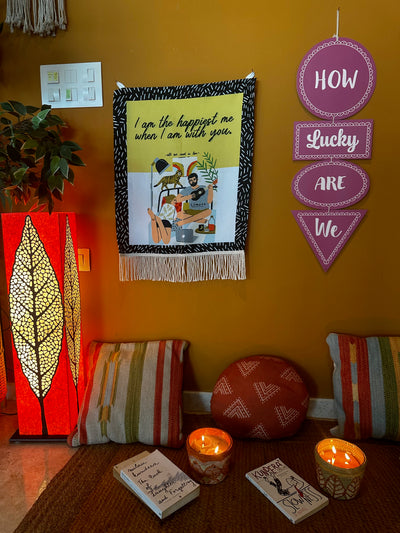 How Lucky Are We Minimalist Wall Art