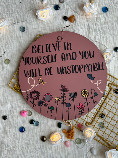 Believe in yourself - Enchanted Circle Wall Art