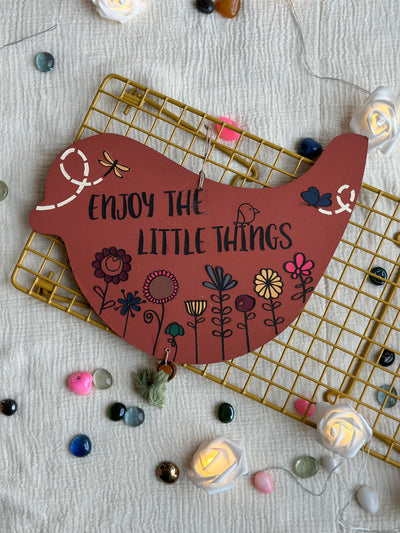 Enjoy the little things - Enchanted Birdie Wall Art