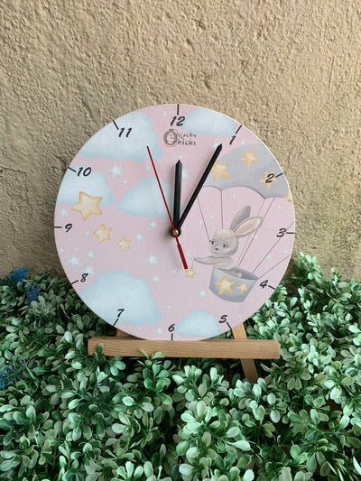 Parachuting Bunny Clock