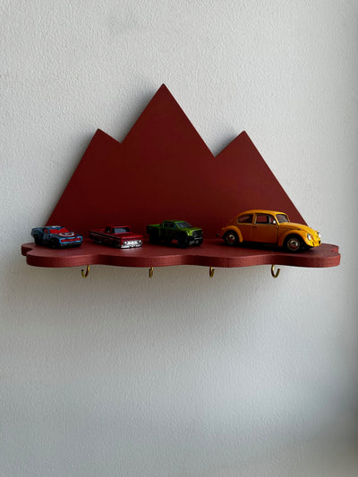 Deep Rust Mountain Majesty Wall Shelf