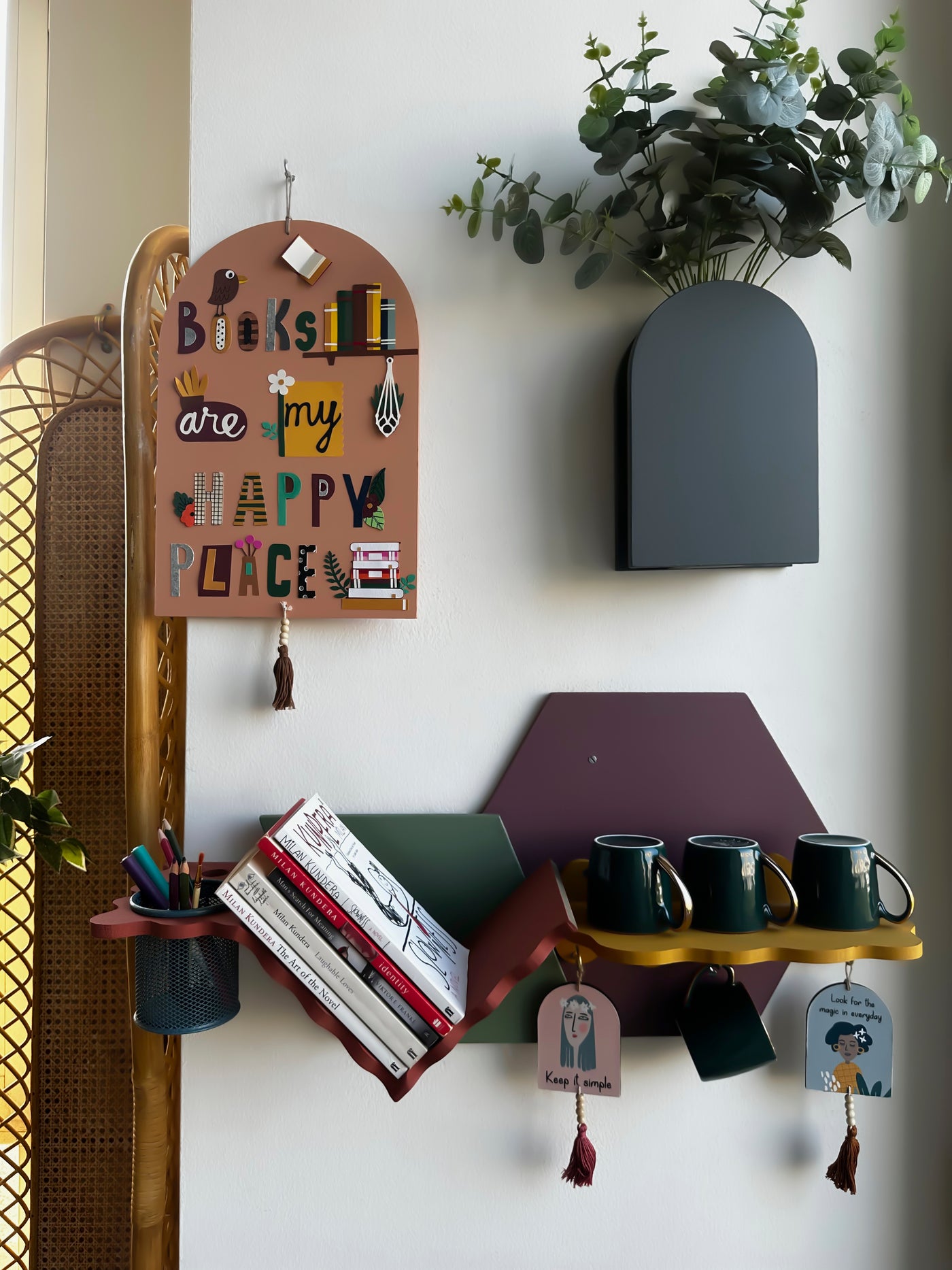 Honeycomb Hideaway Wall Shelf