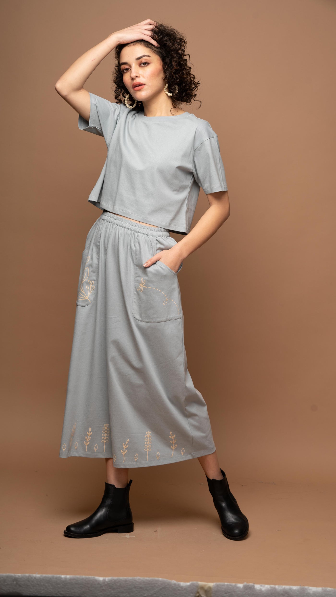 Morning Mist - Soft Gray-Blue Co-ord