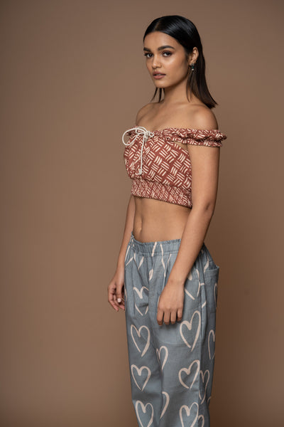 Rust Reversible String and Flutter Bralette