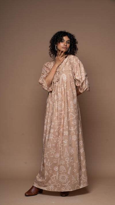 Gypsy Soul Long Maxi Dress in 'In Our Cave'