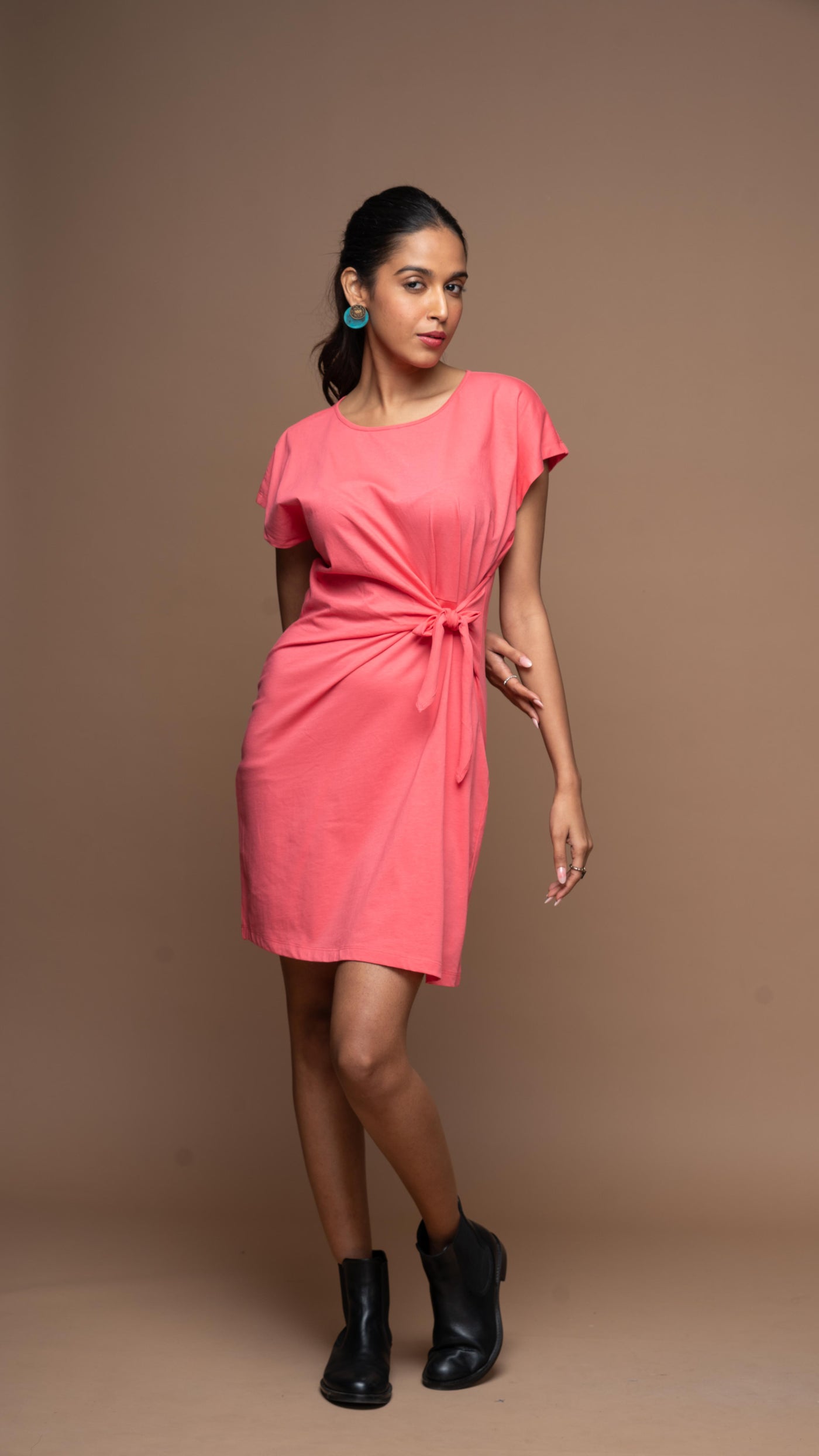 Knot Me Pretty Jersey Dress - Fuchsia