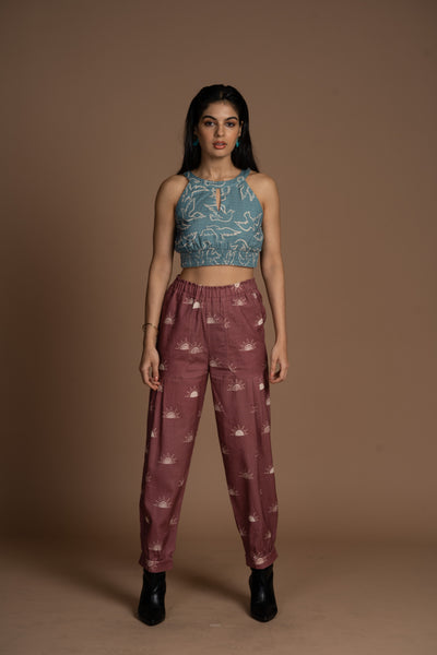 Blue Reversible Halter Bliss Bralette