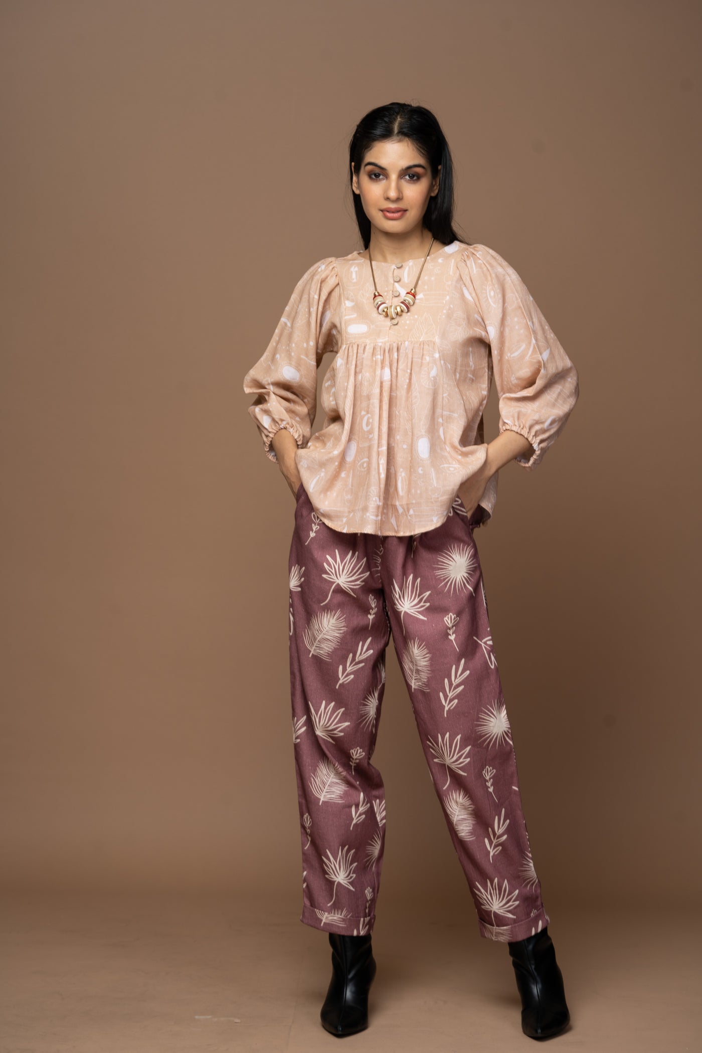 Polish Fit Pants in Shining for You Pattern