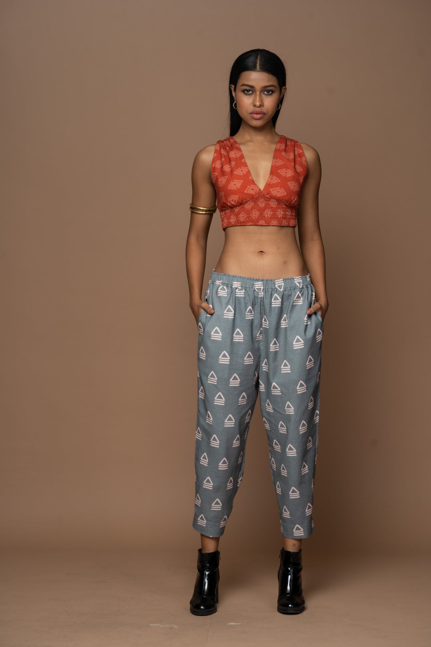 Rust Reversible Plunge Panache Bralette