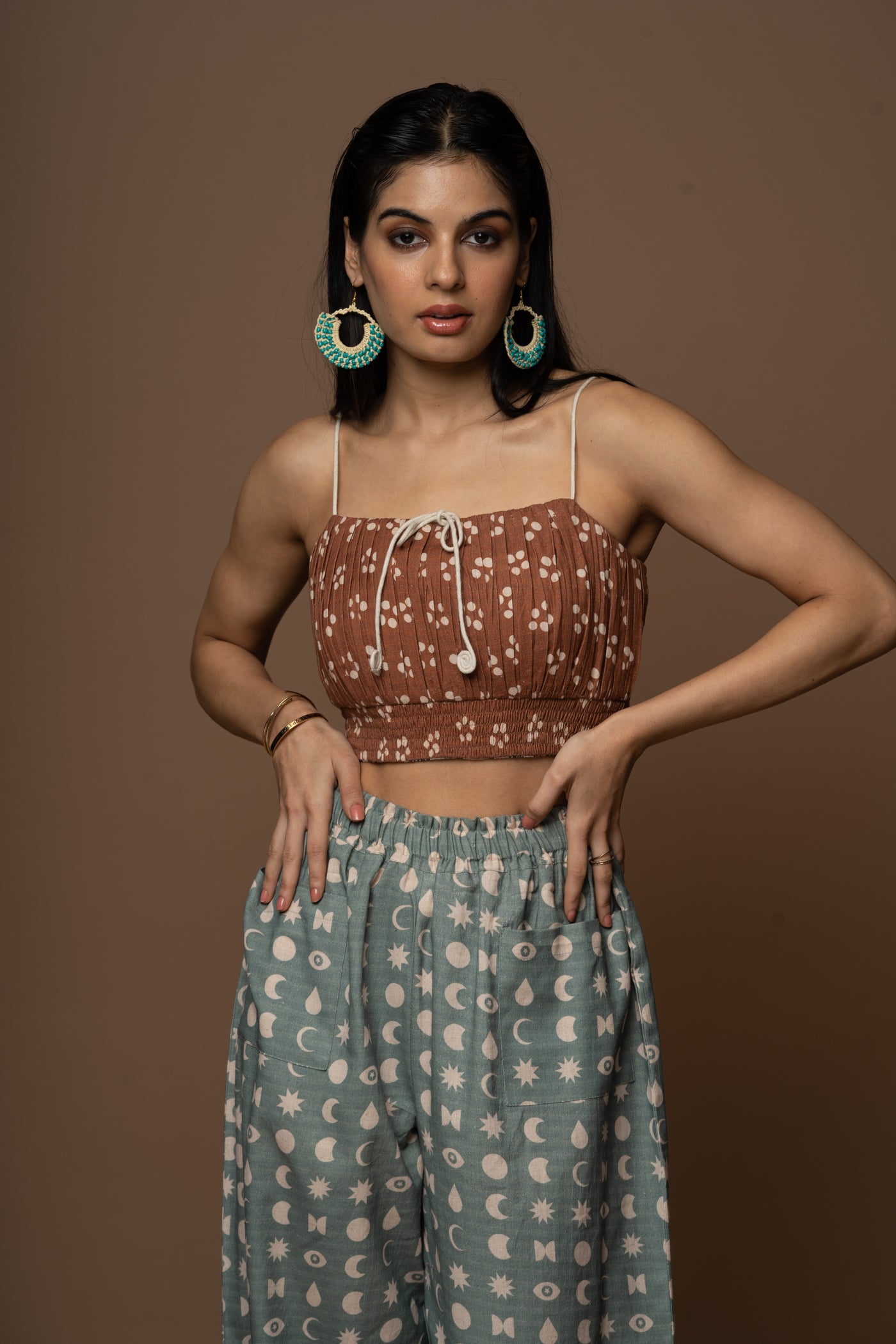 Brown Reversible Stringed Beauty Bralette