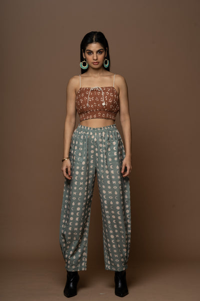 Brown Reversible Stringed Beauty Bralette