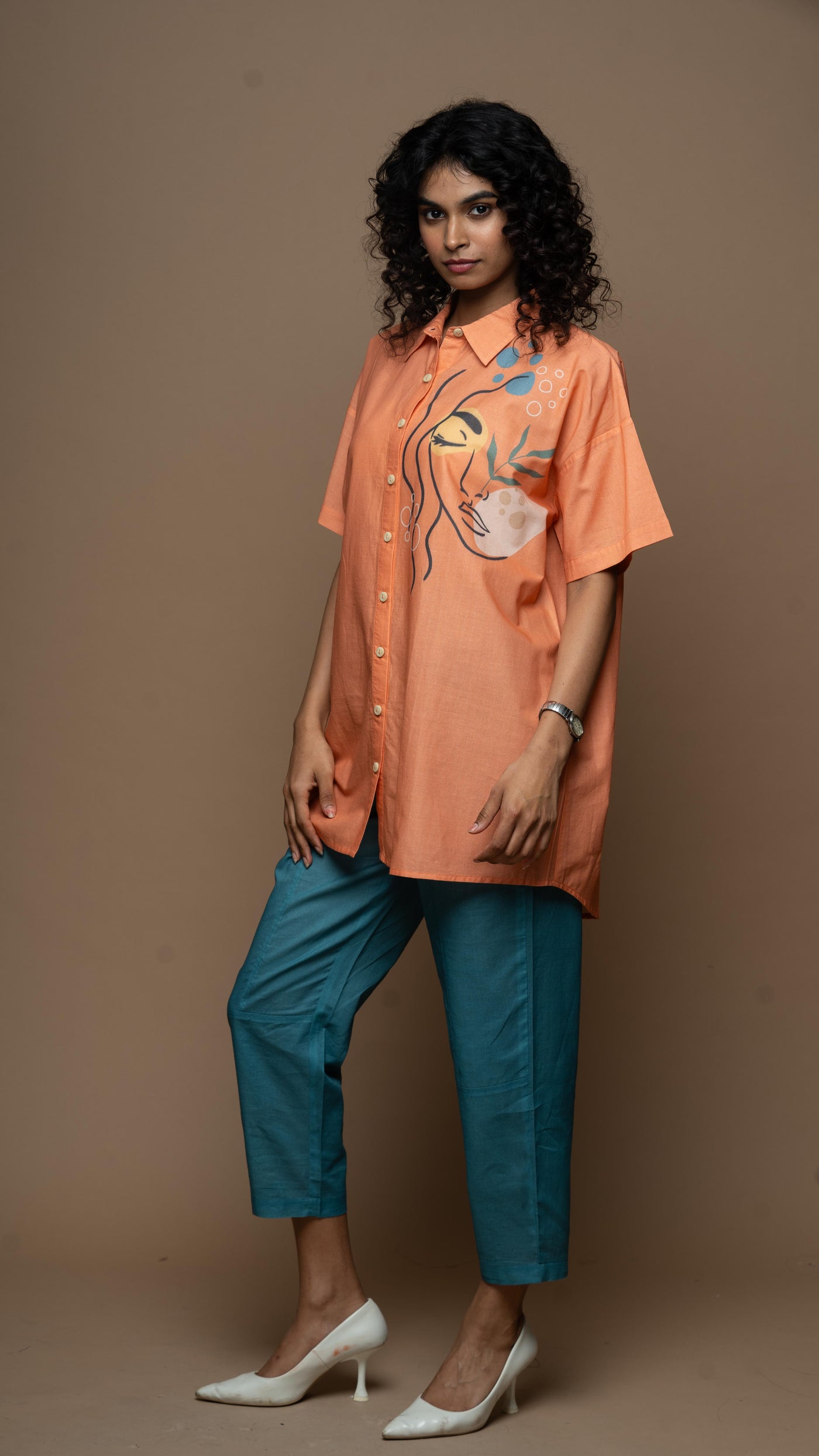 Tender Terracotta Tranquil Lady: Co-ord Pants Set