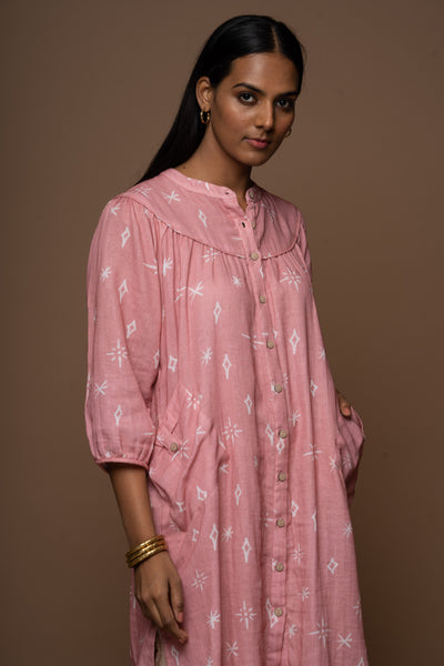 Dusty Pink Nova Kurta in All my friends Pattern