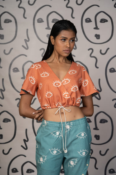 Black Reversible Tighten and Style Crop Top