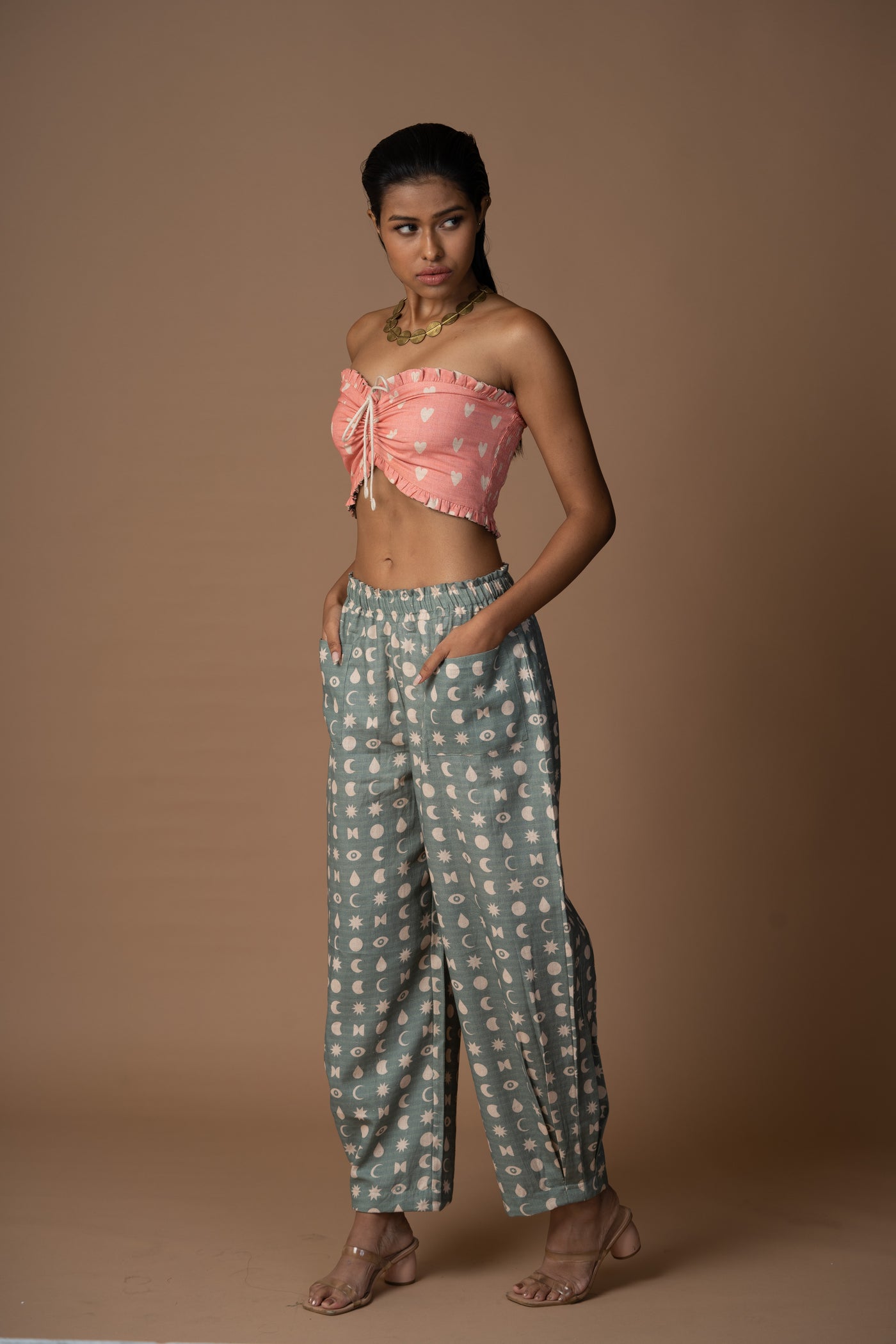 Subtle Pleats Pants in Seen it all Pattern