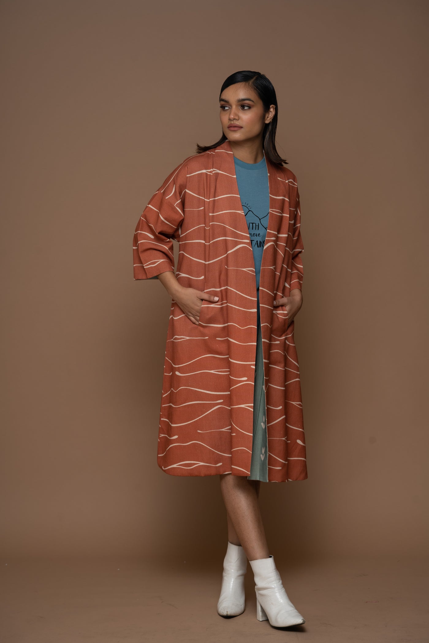 Bella Reversible Long Trench Coat