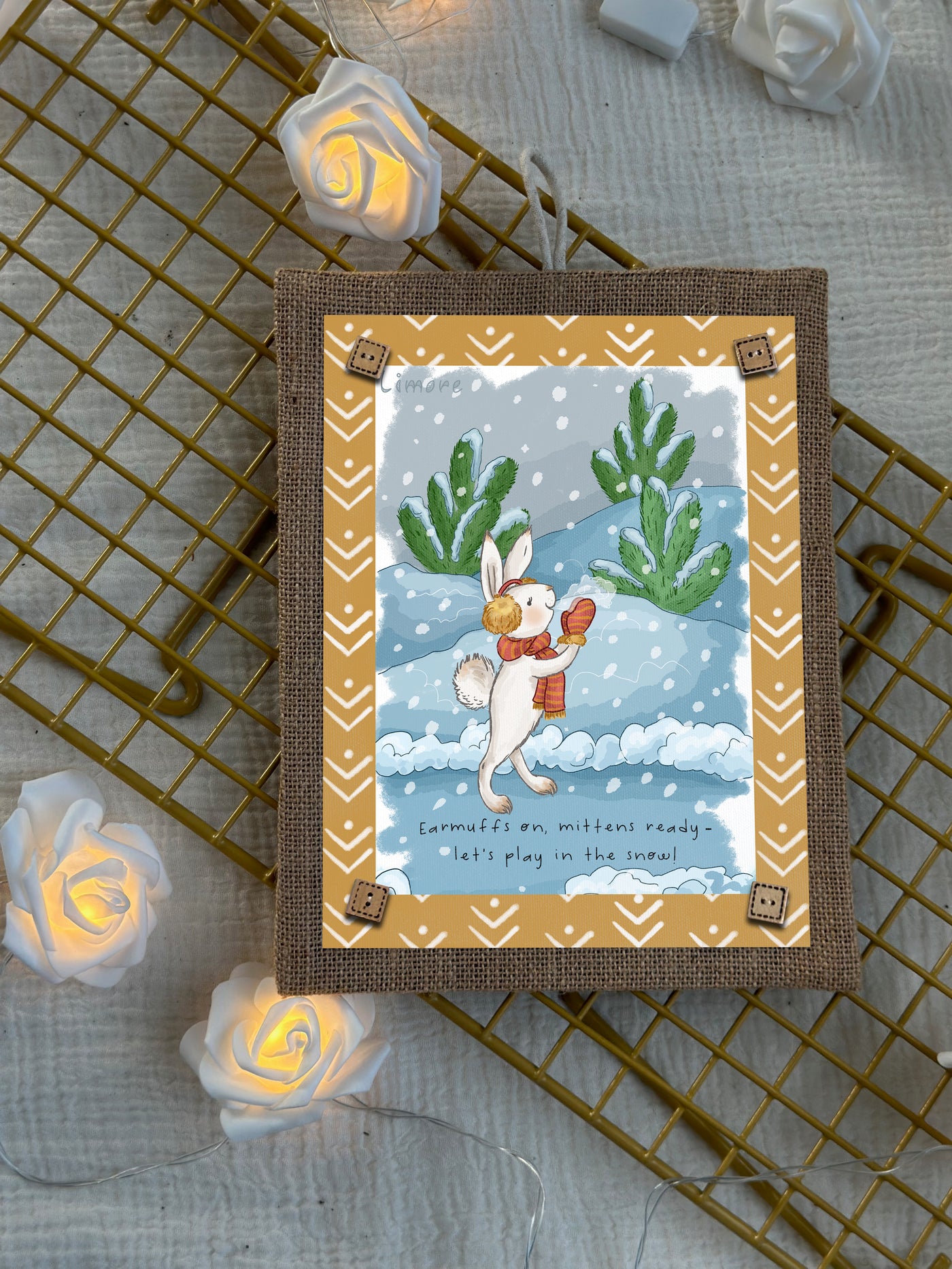 Snow Bunny Adventures Wall Art