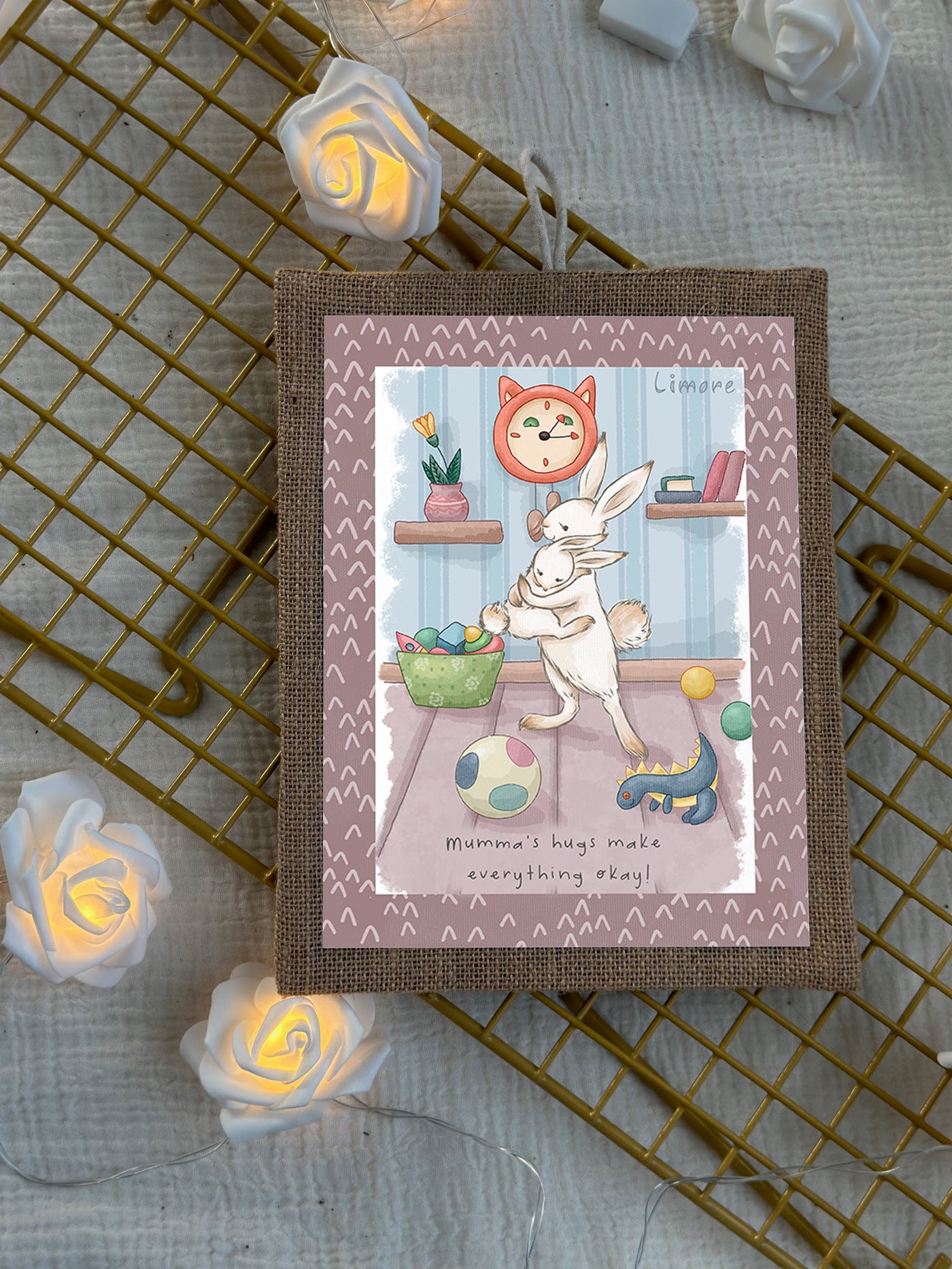 Mumma & Me Bunny Wall Art