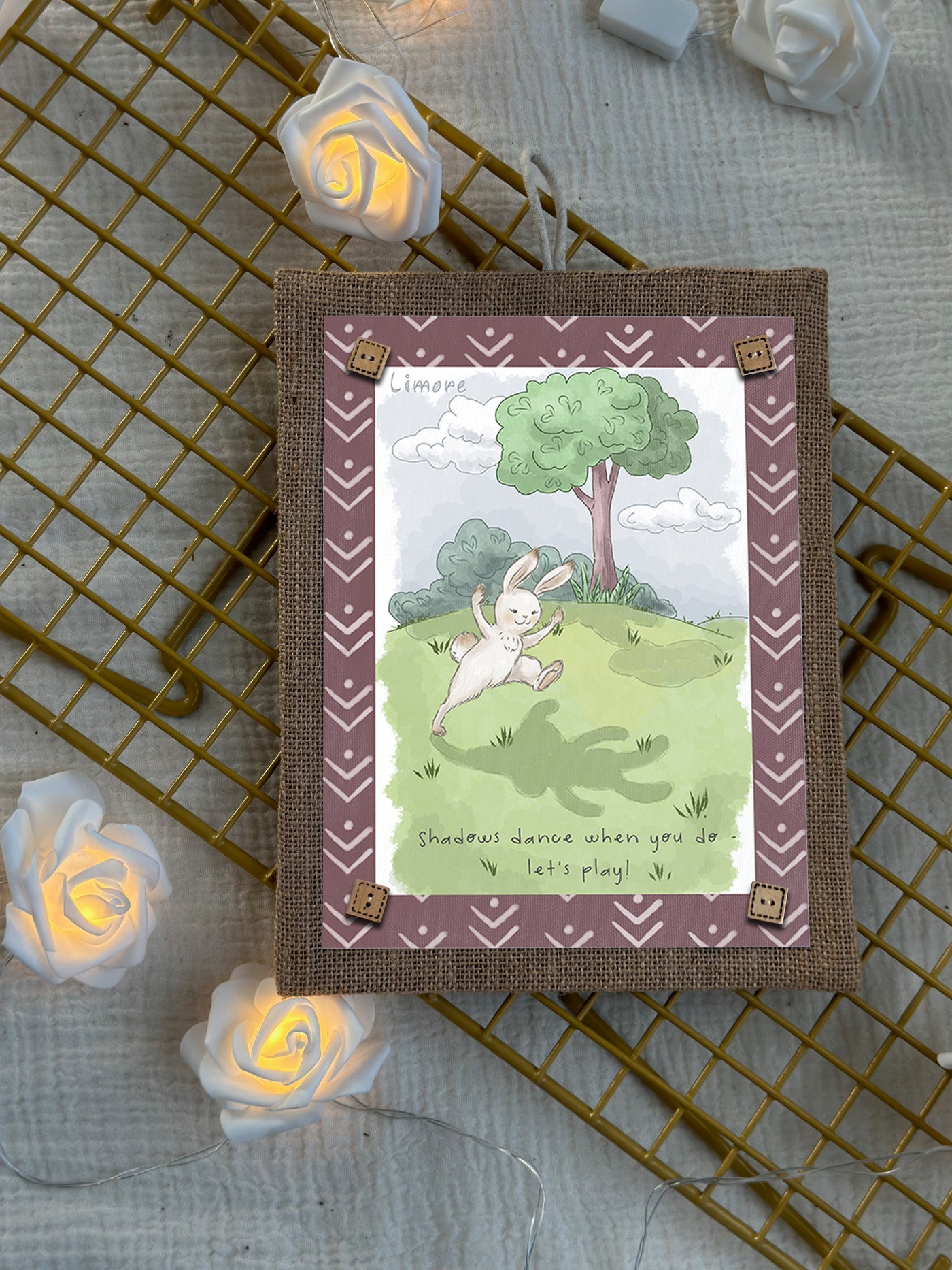 Bunny & Shadow Wall Art