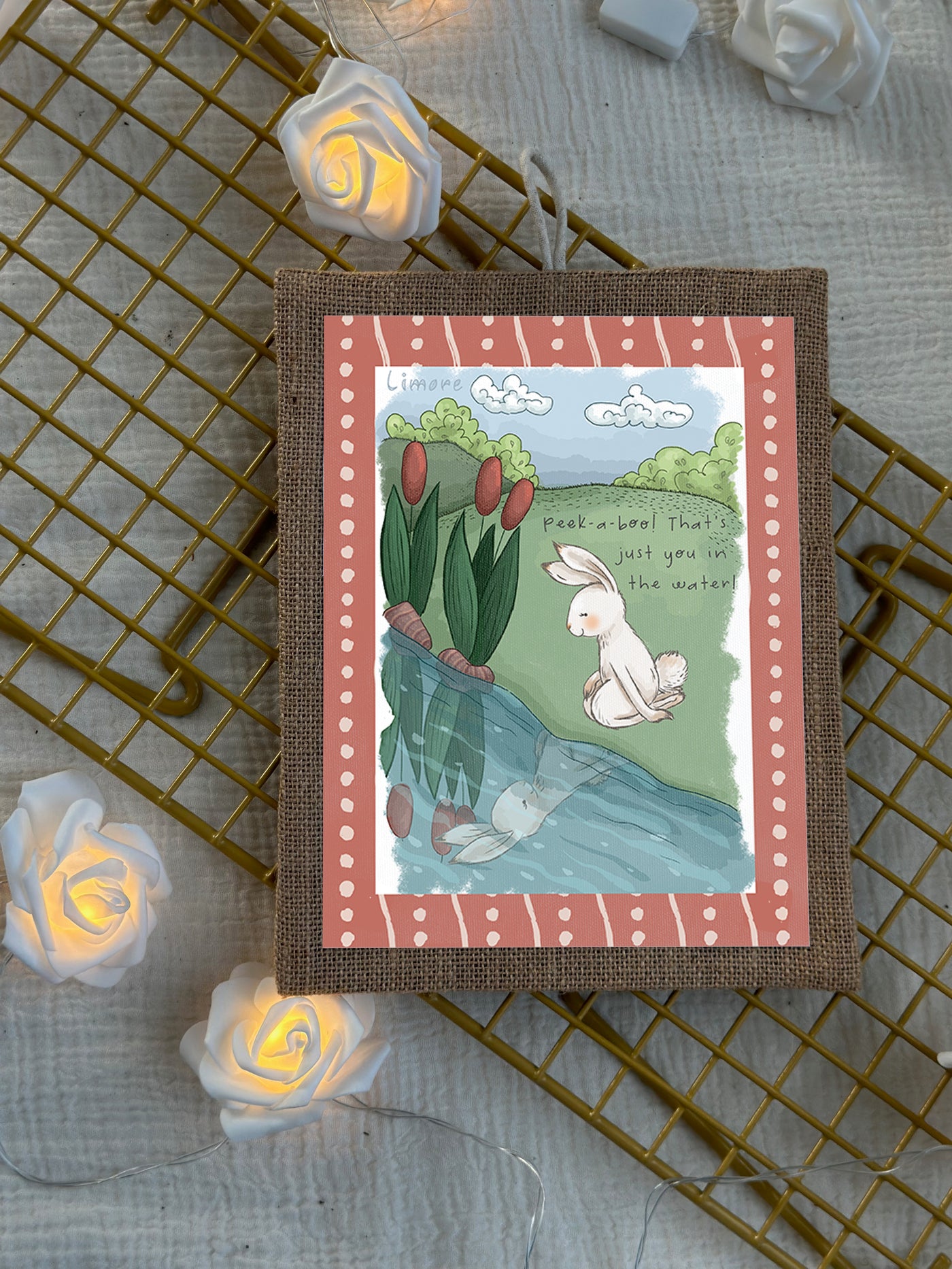 Bunny’s Reflection Play Wall Art