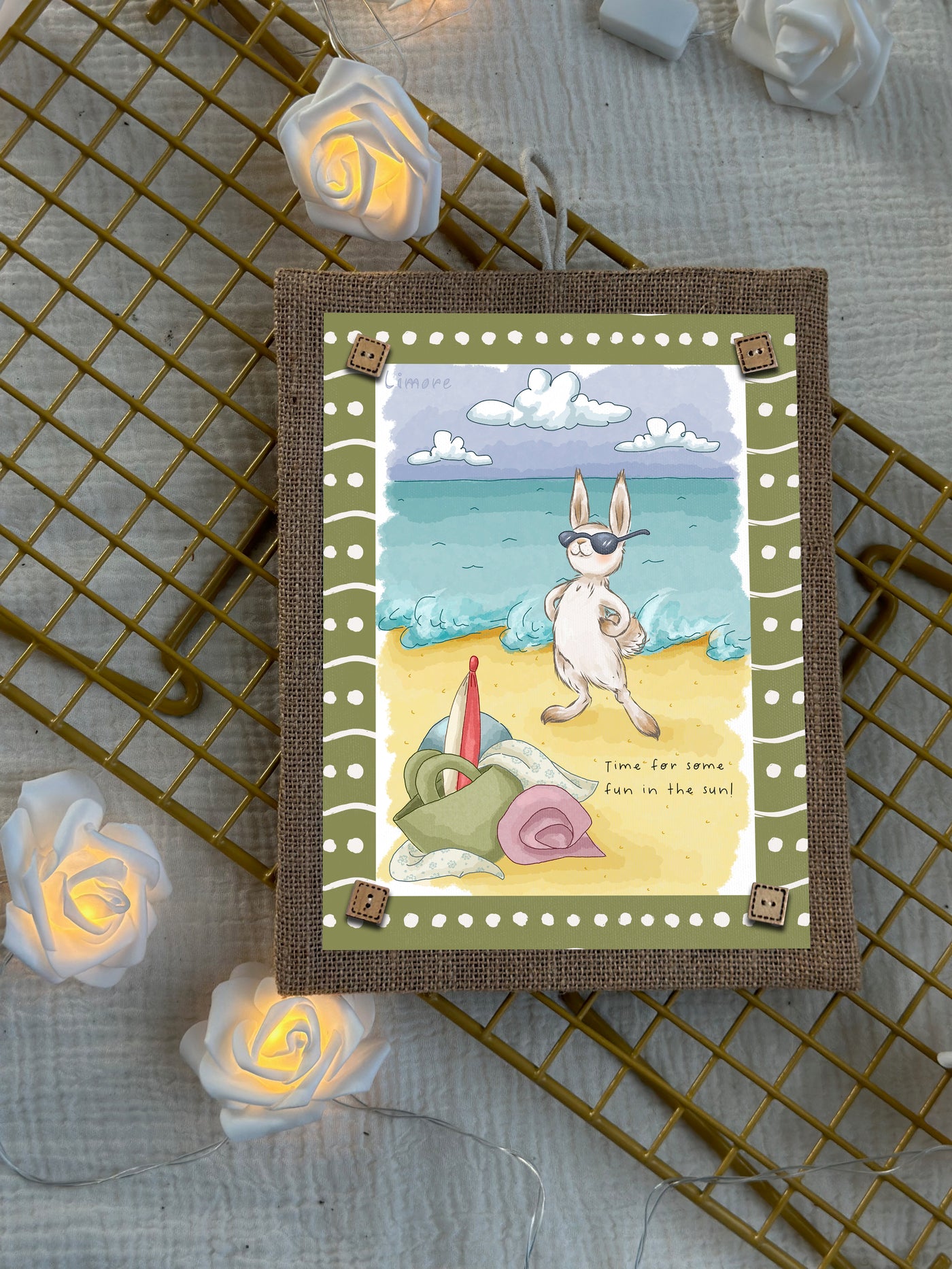 Bunny’s Fun in the Sun Wall Art