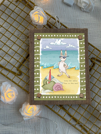 Bunny’s Fun in the Sun Wall Art