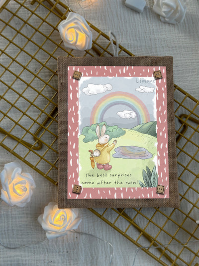 Bunny & the Rainbow Wall Art