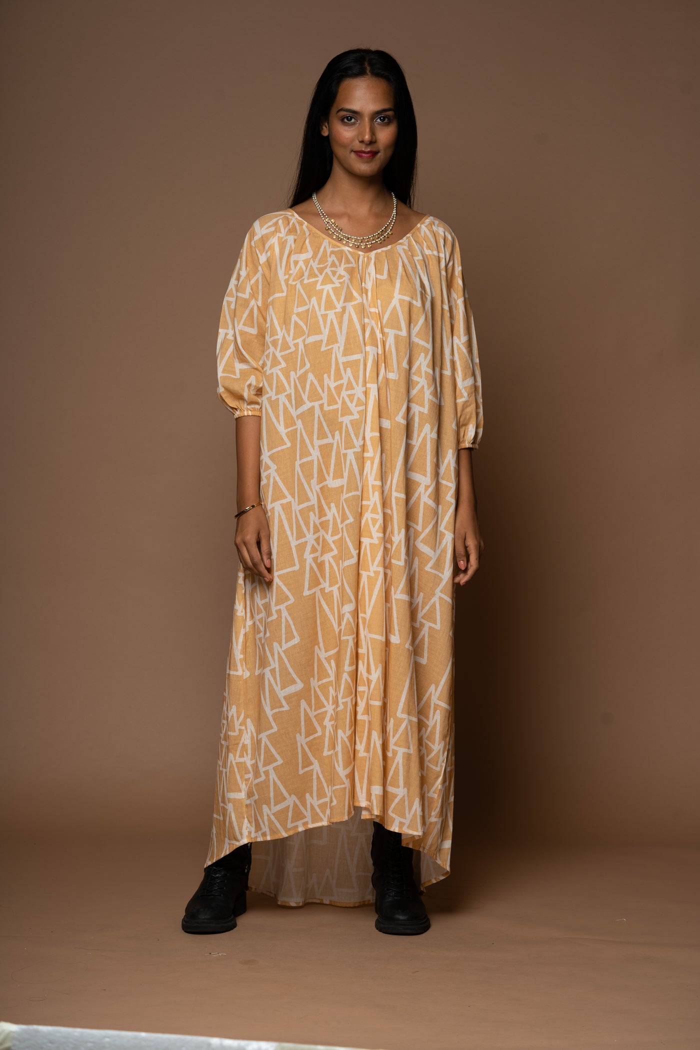 Ease and Breeze Long Maxi Dress in the Struggle and Joy Pattern