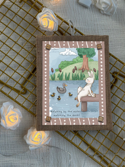 Bunny by the Pond Wall Art