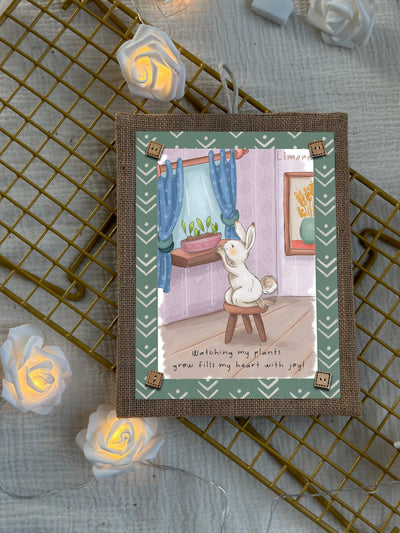 Bunny and the Growing Plants Wall Art