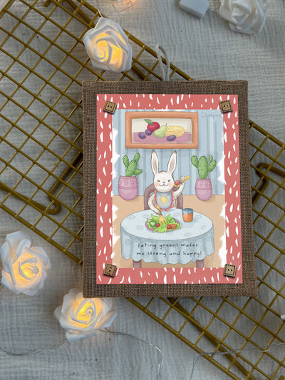 Bunny’s Mealtime Magic Wall Art
