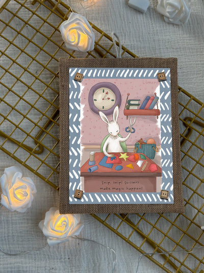 Bunny’s Snip Snip Wall Art