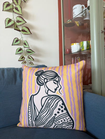 Serene Silhouette Cushion