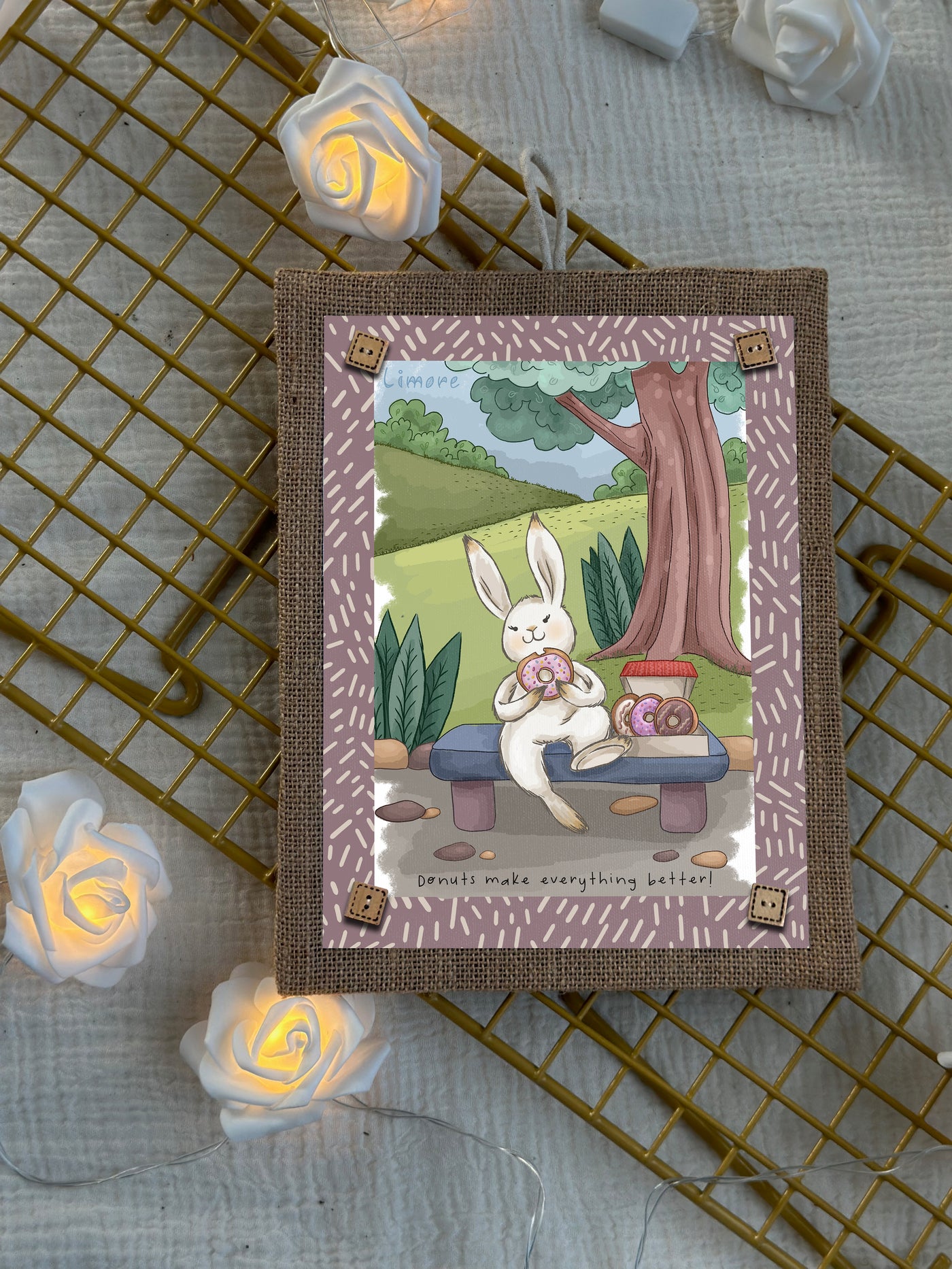 Bunny’s Donut Delight Wall Art