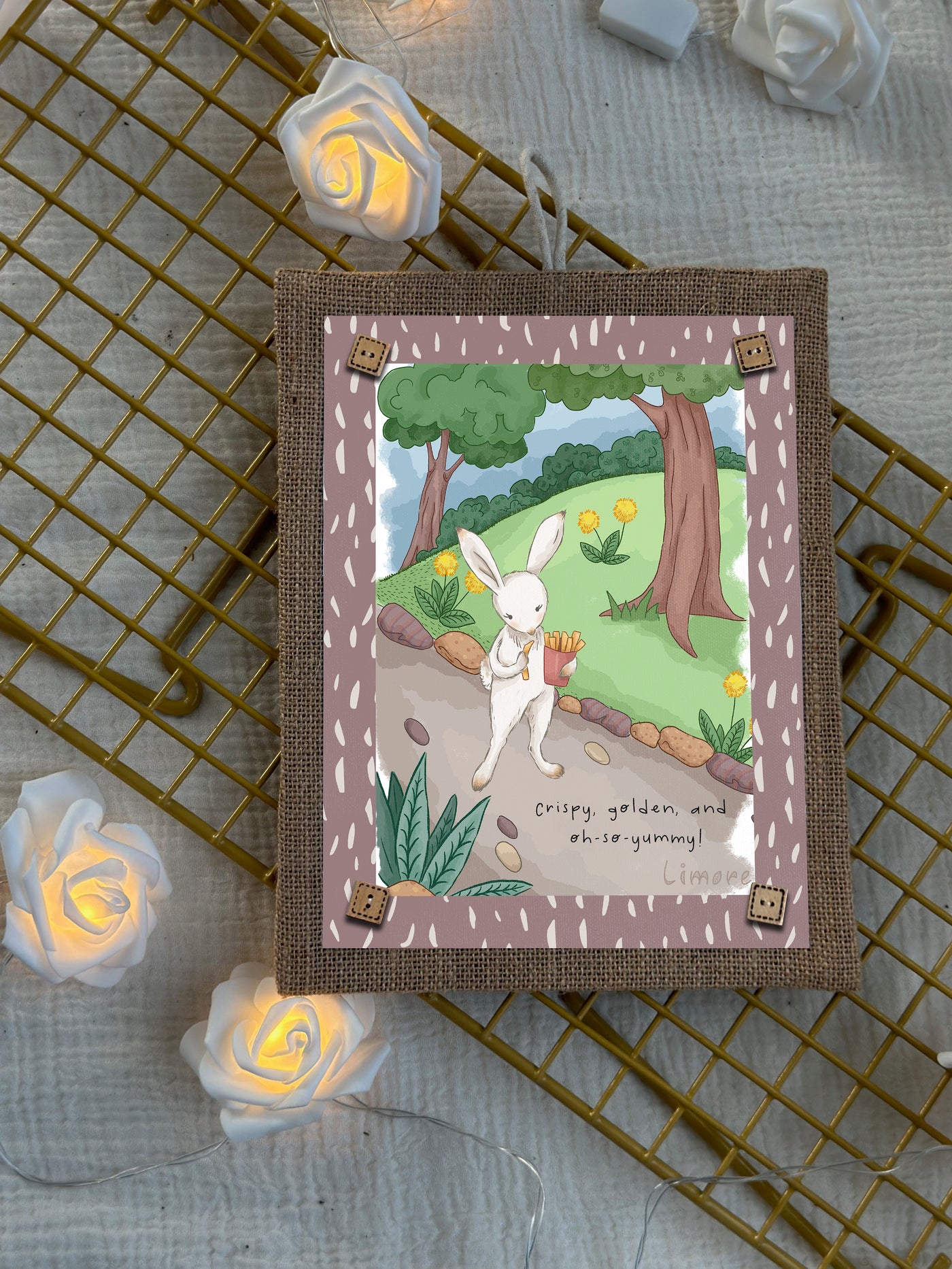 Bunny’s Little Snack Wall Art