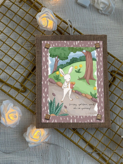 Bunny’s Little Snack Wall Art