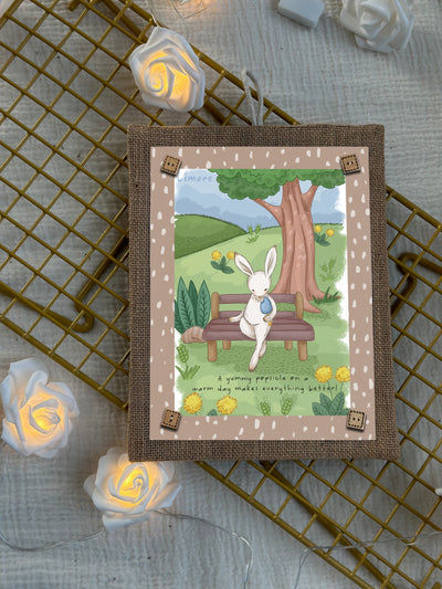 Bunny’s Popsicle Fun Wall Art