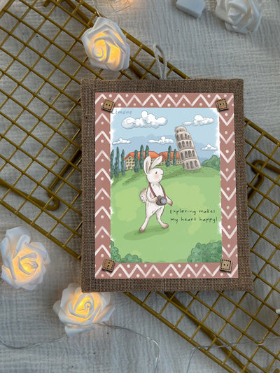 Bunny Around the World Wall Art
