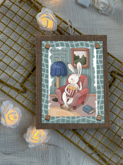 Bunny’s Popcorn Fun Wall Art