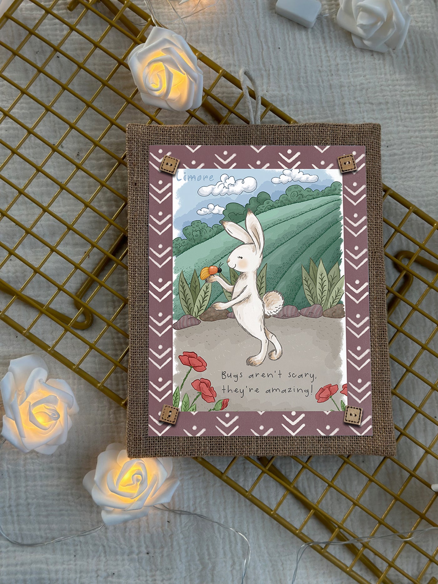 Bunny & Little Bug Wall Art