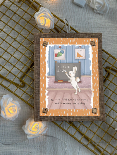 Math with Bunny Wall Art