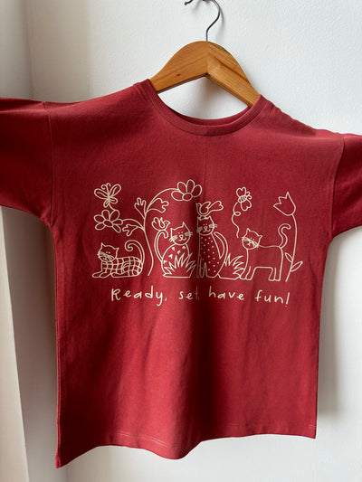 Fun in the Garden Muted Red Co-Ord Set