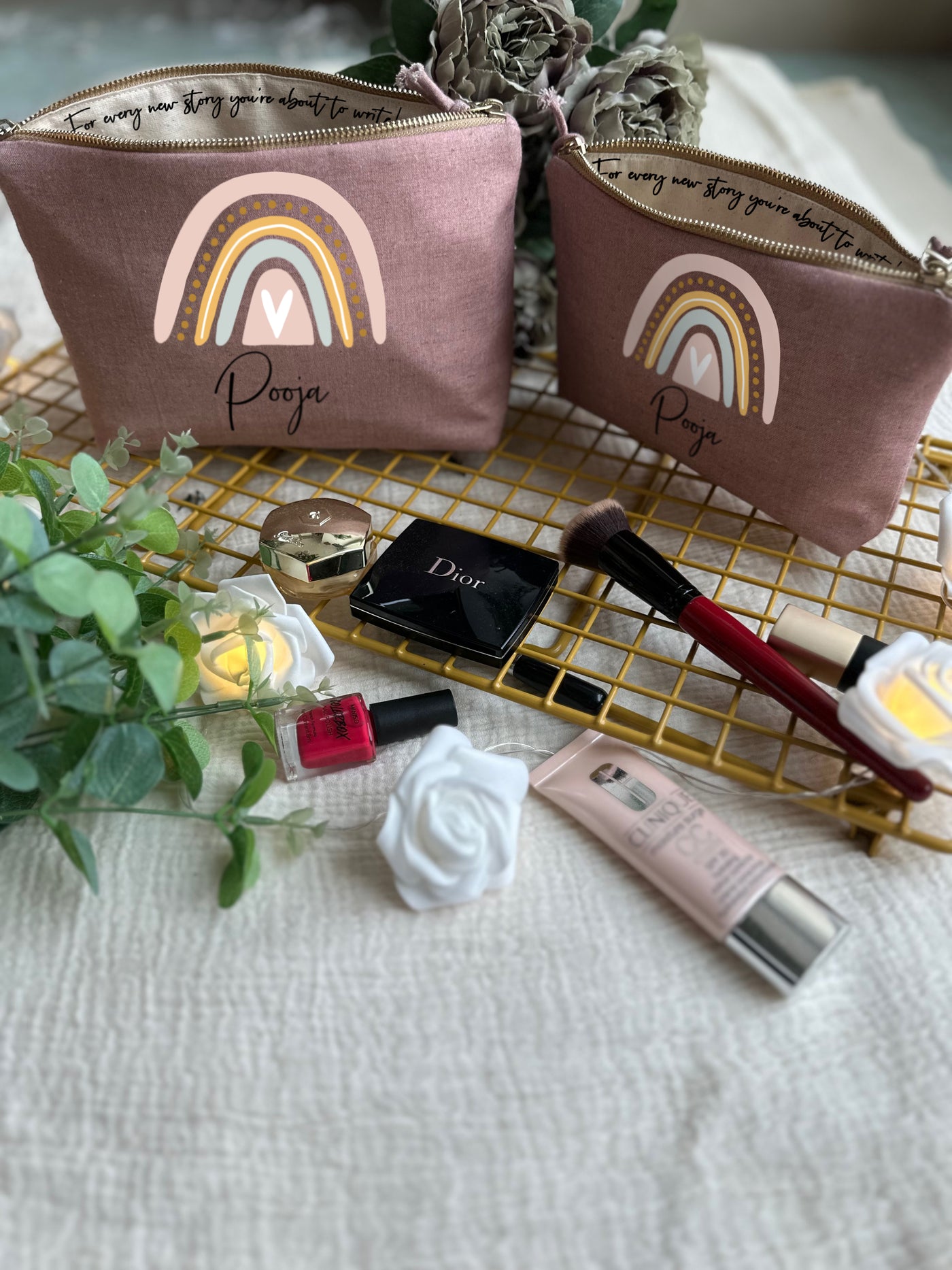 Hues of Heart Makeup Pouch